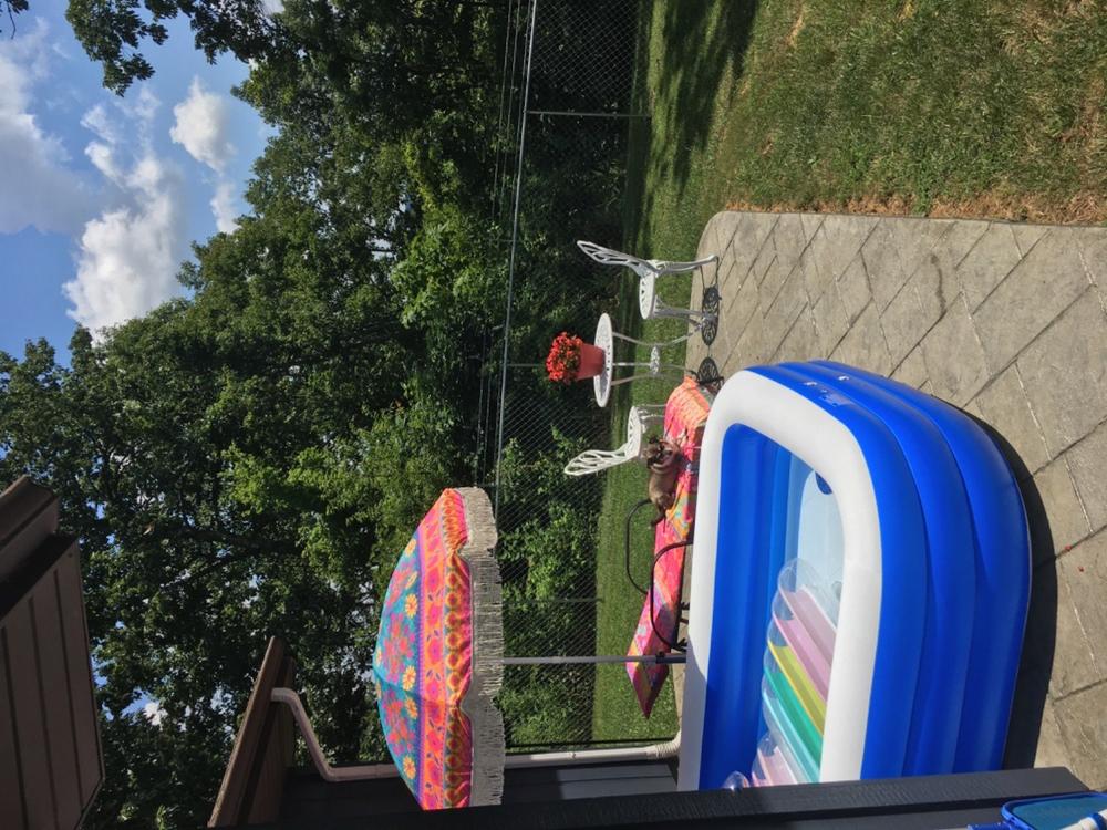 Beach Chair Towel & Tote - Pink Border - Customer Photo From Elizabeth Harp