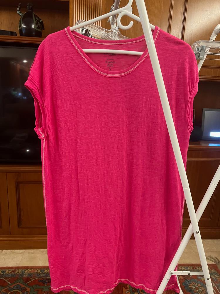Frankie Knit Tee Dress - Pink - Customer Photo From Cecilia Richter