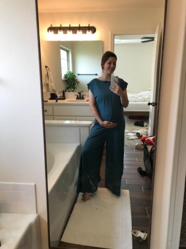 Dylan Reversible Knit Jumpsuit - Teal - Customer Photo From Katelyn Toolson