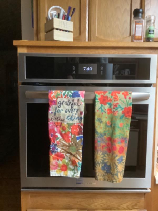 Kitchen Dish Towel - Wildflower Border - Customer Photo From Terri King