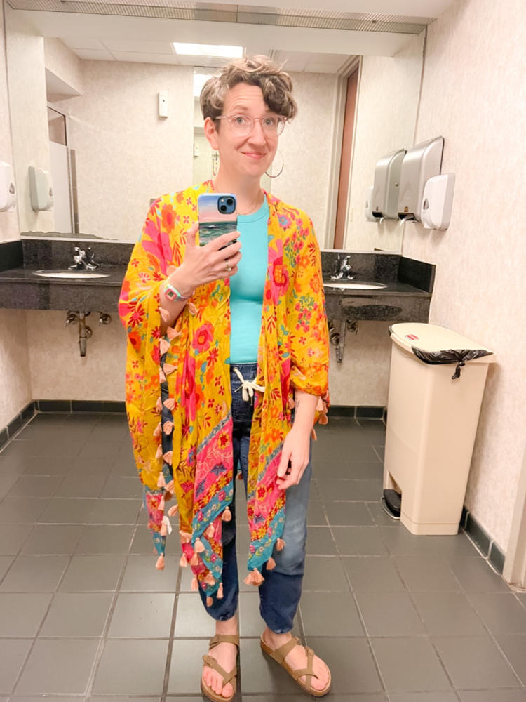 Meera Convertible Kimono - Gold - Customer Photo From Ashley Ward