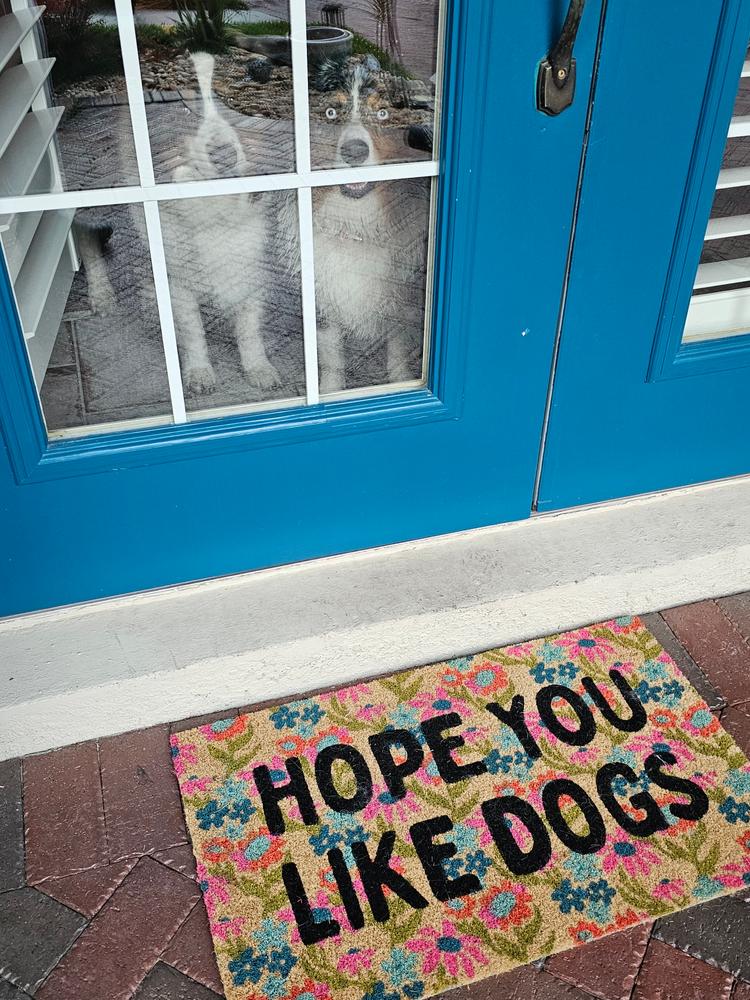 Bungalow Doormat - Dogs - Customer Photo From Linda Tanner