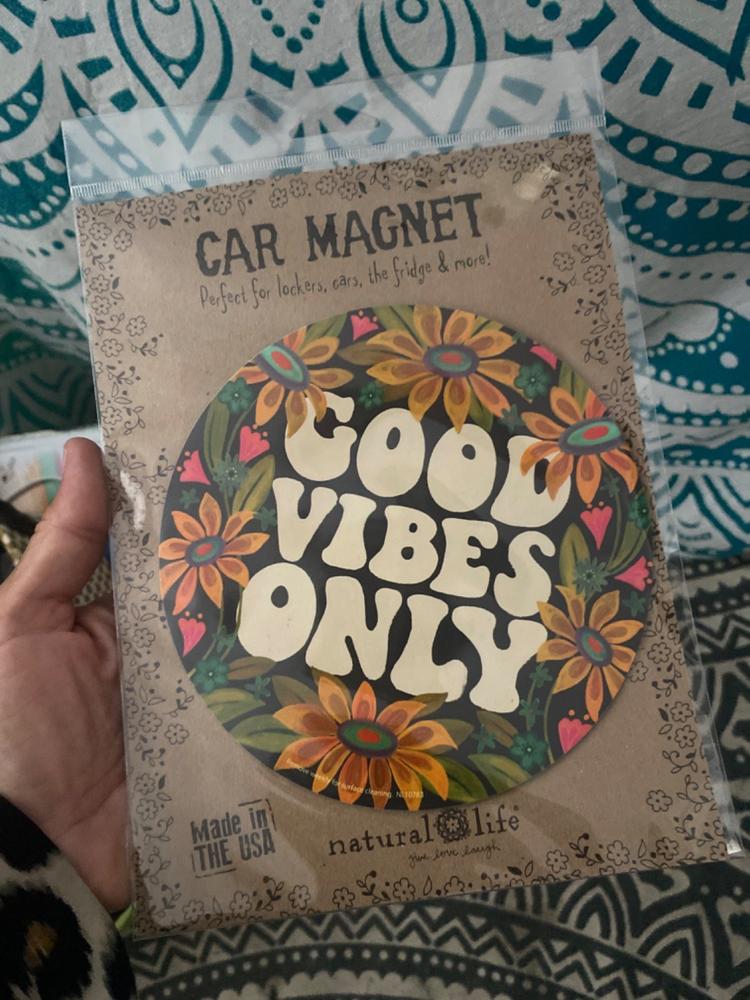 Car Magnet - Good Vibes Only - Customer Photo From Ana Rudd