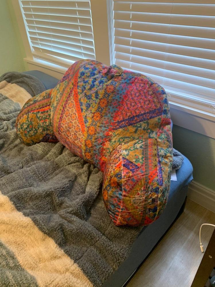 Cozy Backrest Pillow - Folk Flower - Customer Photo From Aaron ONeil