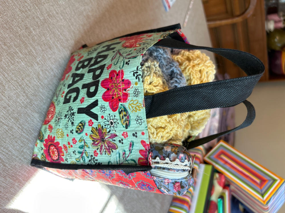 Medium Happy Bag, Single - Turquoise Red - Customer Photo From RubyRenee Wood