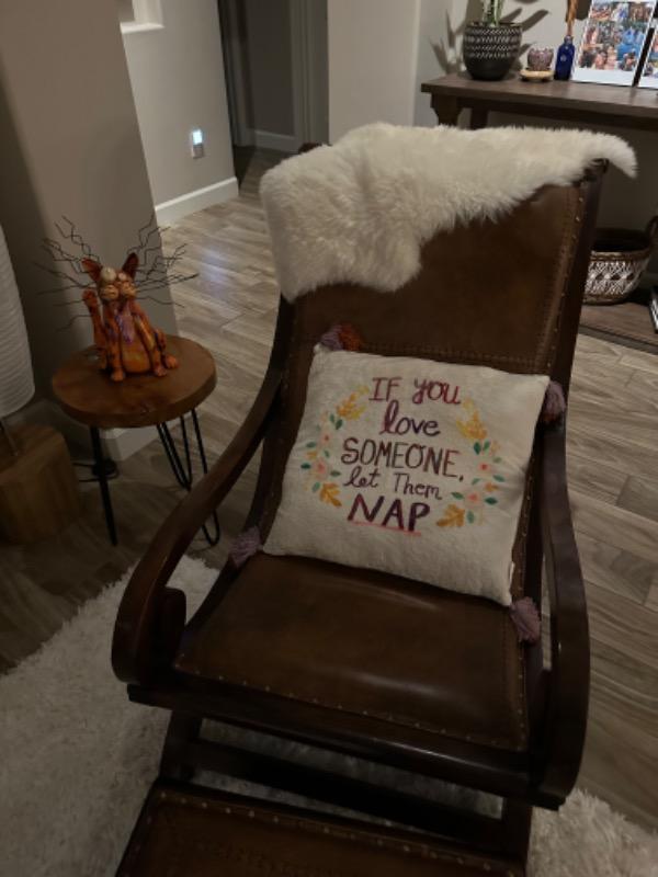 Double-Sided Cozy Throw Pillow - Let Them Nap - Customer Photo From Lora Pytlik