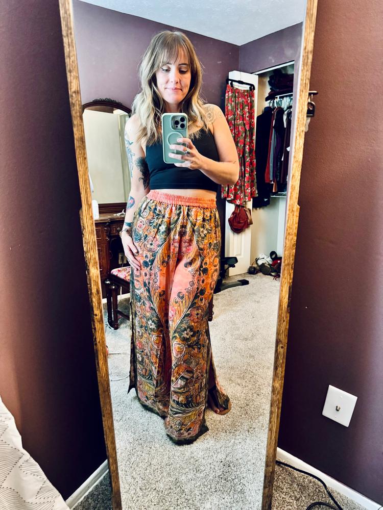 Fiona Palazzo Pant - Coral Floral - Customer Photo From Raymi 
