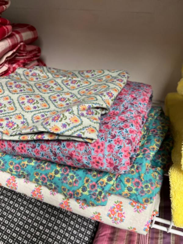 Mix & Match Soft Cotton Fitted Sheet - Turquoise Halle - Customer Photo From Sheila Taylor