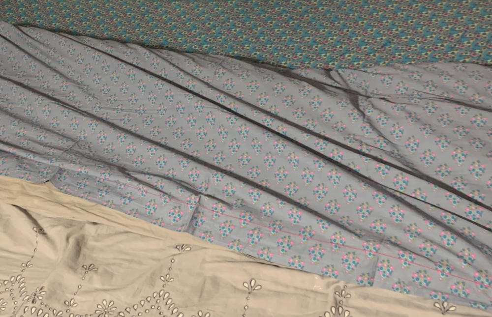 Mix & Match Soft Cotton Fitted Sheet - Turquoise Halle - Customer Photo From Tam C