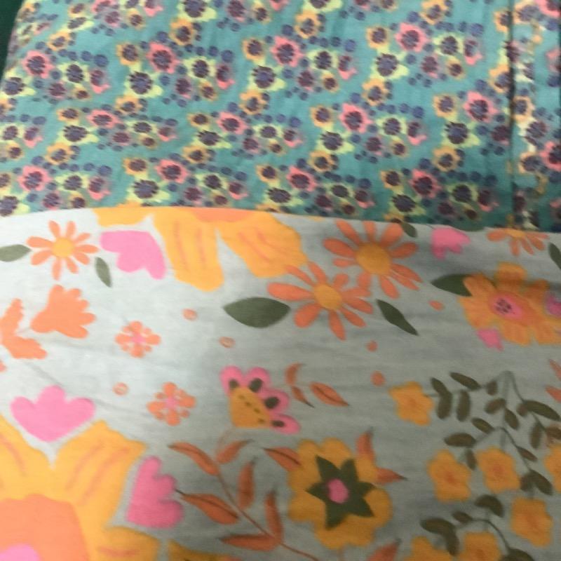 Mix & Match Soft Cotton Flat Sheet - Turquoise Halle - Customer Photo From Felicia Barmettler
