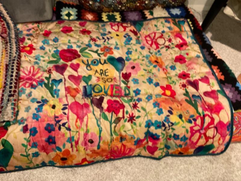Weighted Pet or Lap Blanket - You Are So Loved - Customer Photo From Bobbie Messina