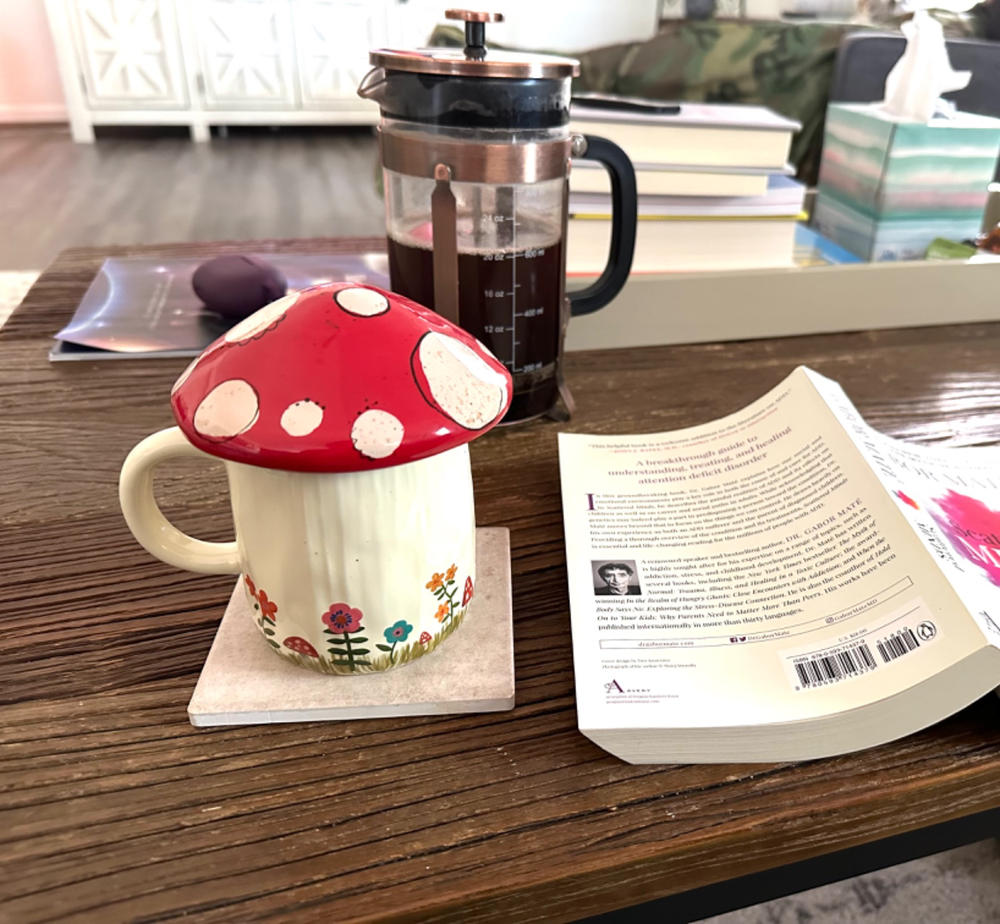 Mushroom Mug With Lid - Grow Your Own Way - Customer Photo From Andrea Brzuska