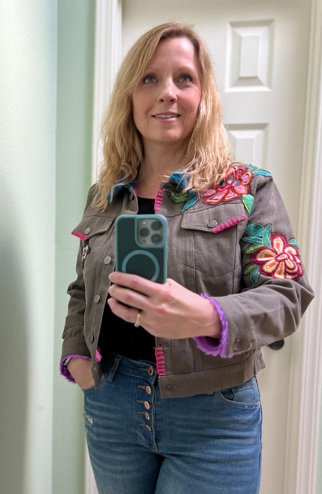 Tara Embellished Jacket - Ash - Customer Photo From TRISTA OWENS