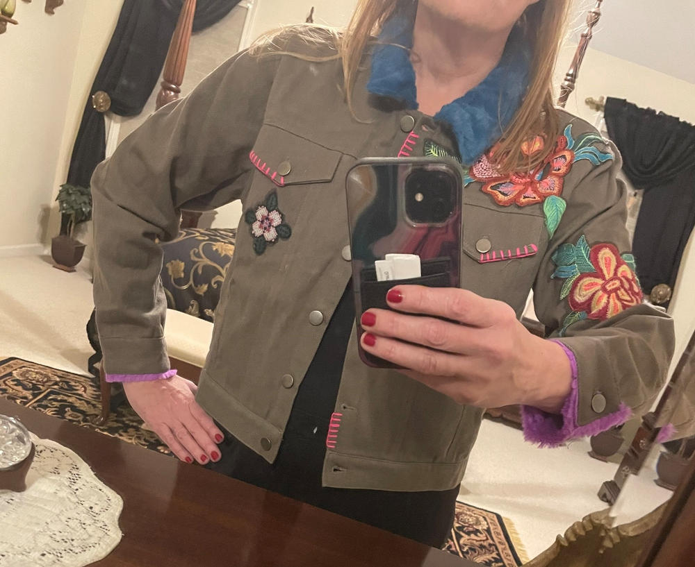Tara Embellished Jacket - Ash - Customer Photo From Nikki Wojtalewicz