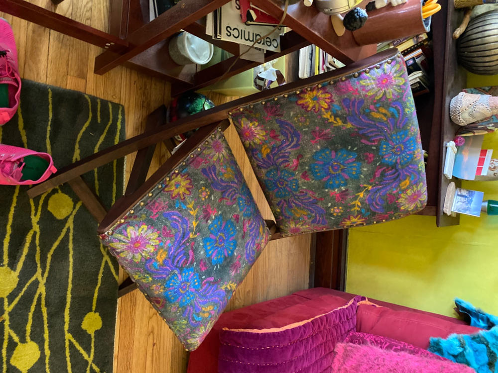 Favorite Anywhere Chair - Indigo Flower - Customer Photo From Corkie Neuhaus