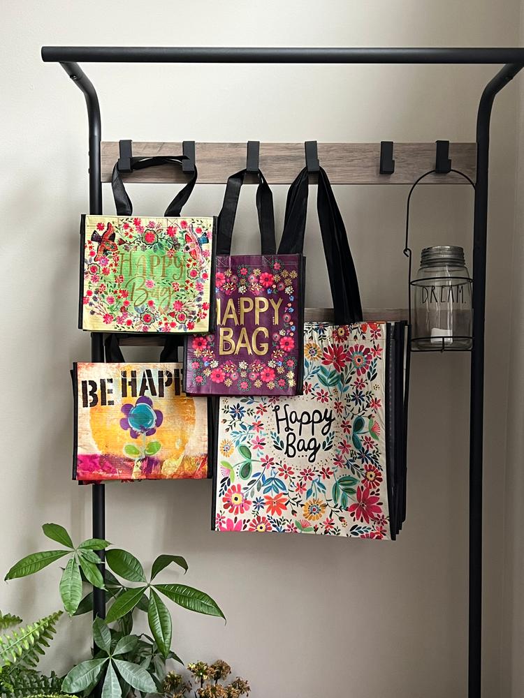XL Happy Bag, Set of 3 - Bright Floral - Customer Photo From Tamara