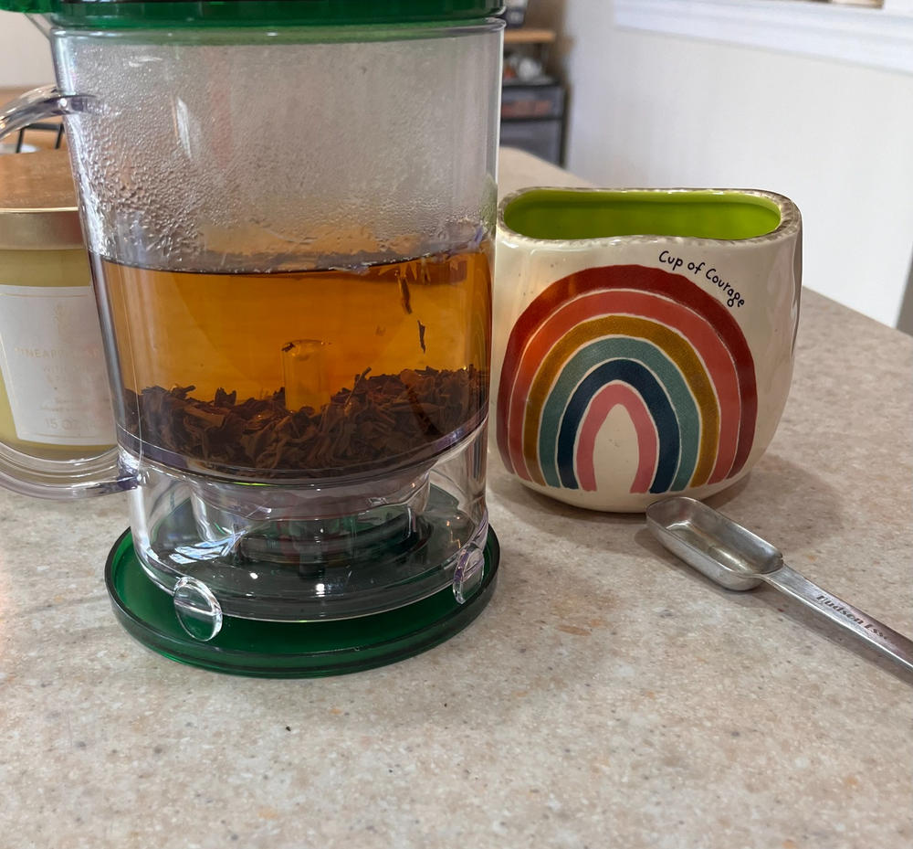 Artisan Rainbow Coffee Mug - Cup of Courage - Customer Photo From Jennifer Gefvert