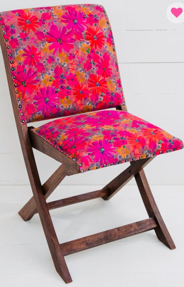 Favorite Anywhere Chair - Charcoal Pink Daisy - Customer Photo From Suzanne Rose