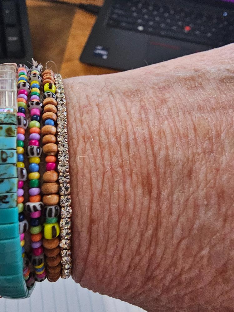 Golden Eye Bracelets, Set of 4 - Rainbow - Customer Photo From Kori Coates