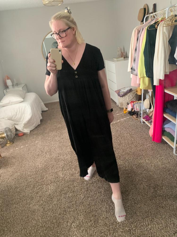 Avery Jumpsuit - Black - Customer Photo From Hailey Bunker