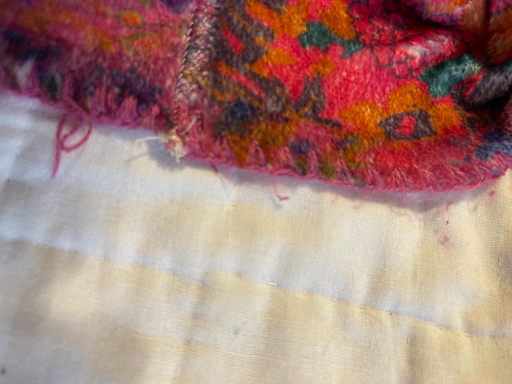 Cozy Blanket Hoodie - Love Folk Floral Patchwork - Customer Photo From Kim Lawson