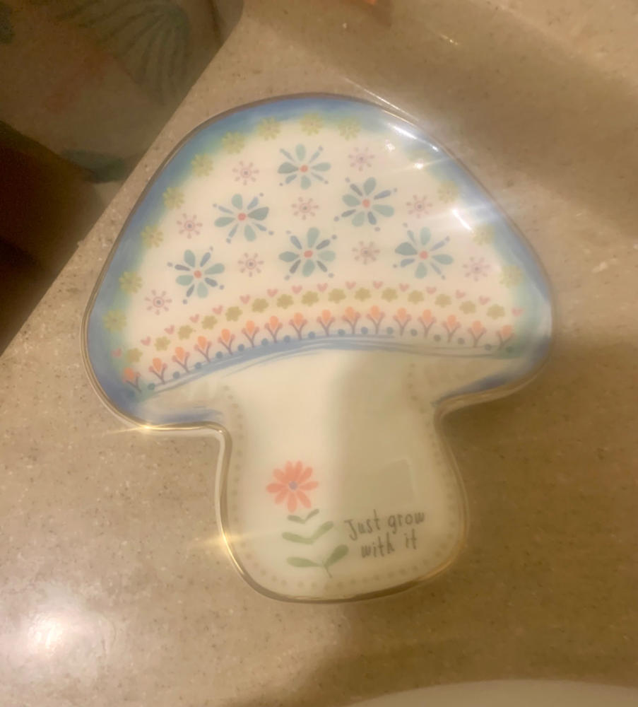 Shaped Ceramic Trinket Dish - Just Grow With It - Customer Photo From BJ Walker