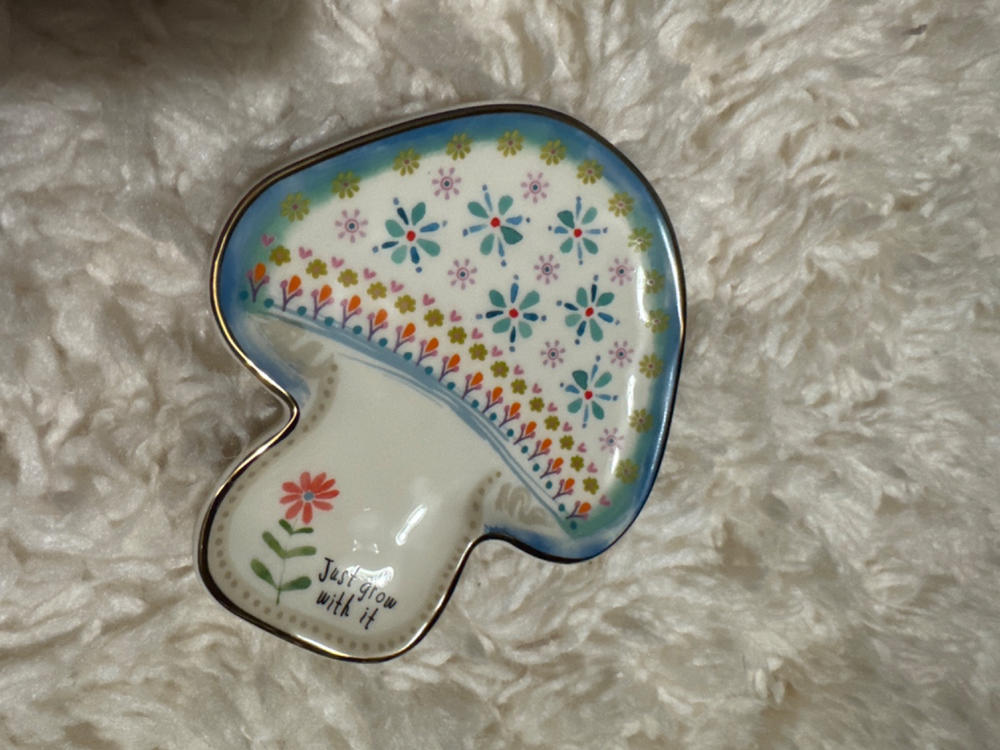 Shaped Ceramic Trinket Dish - Just Grow With It - Customer Photo From Jinny Beard