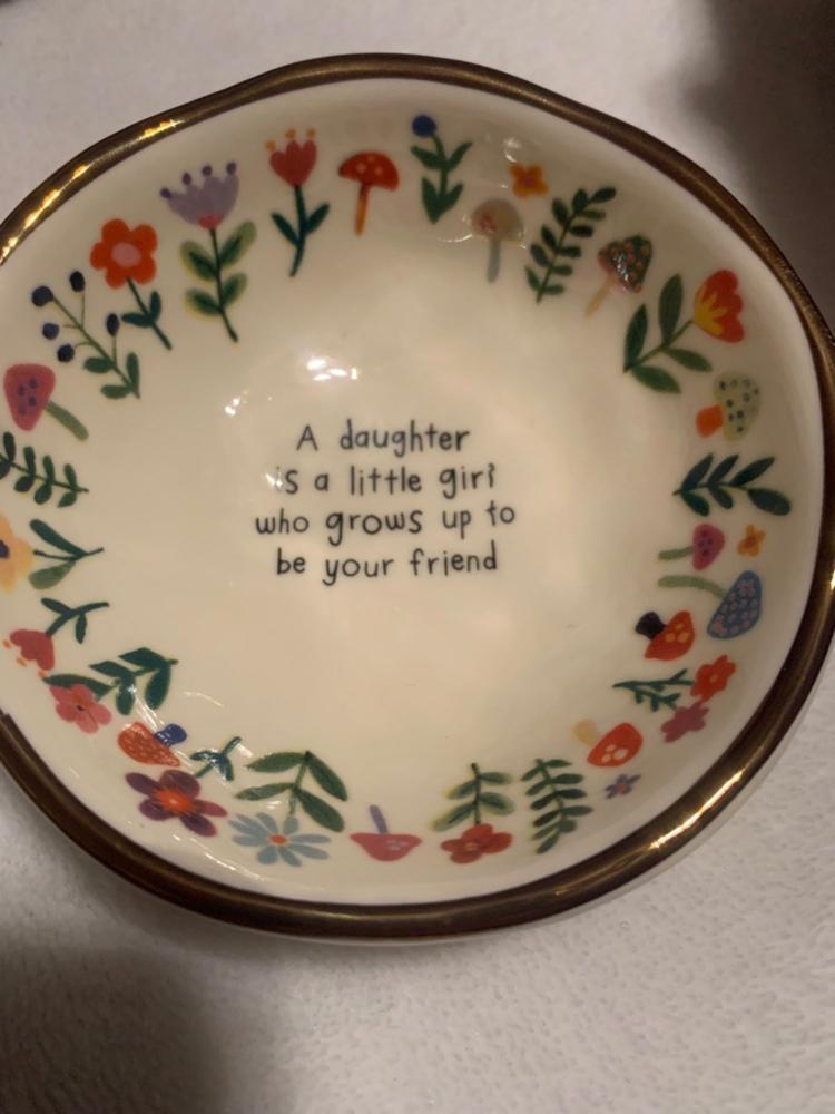 Ceramic Giving Trinket Bowl - Daughter Friend - Customer Photo From AMANDA DUKE