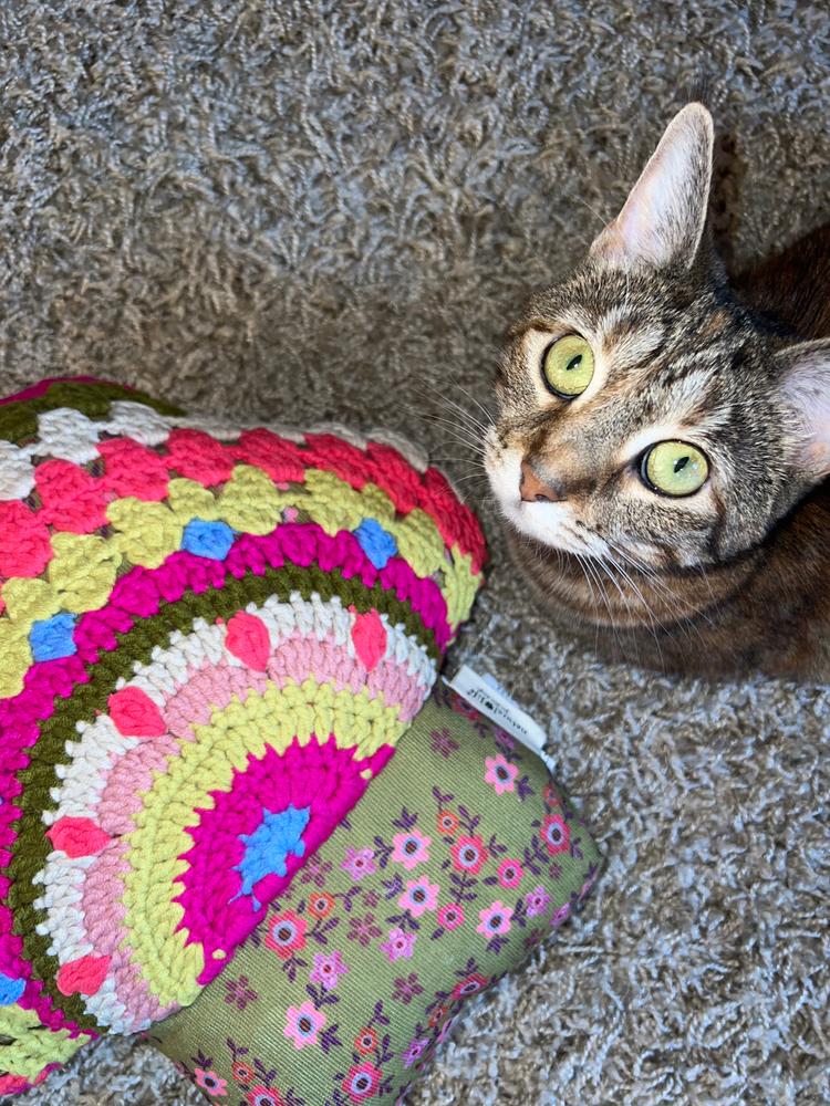 Crochet Pillow - Mushroom - Customer Photo From Whitney