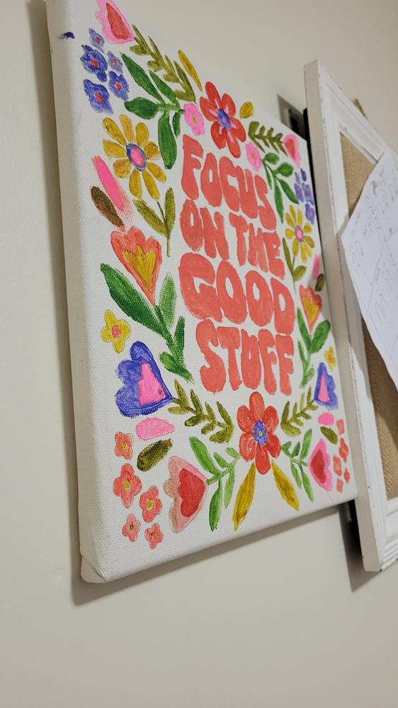 Paint By Numbers Kit - Focus On The Good Stuff - Customer Photo From Tiahna Yance