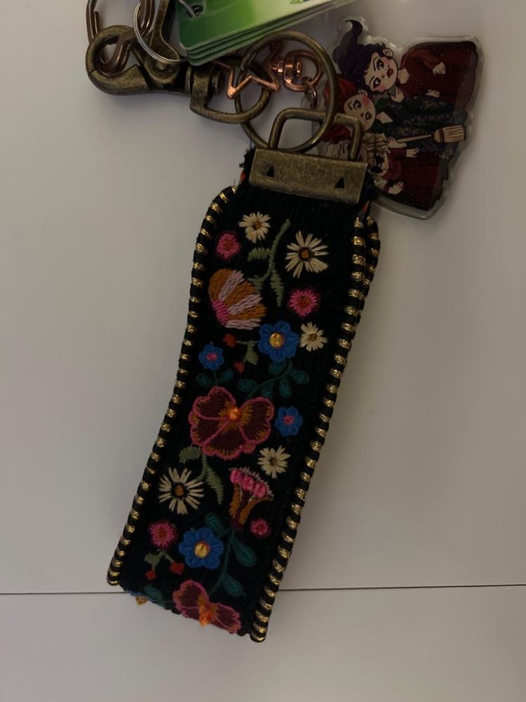 Embroidered Key Chain - Black - Customer Photo From Courtney Corrington