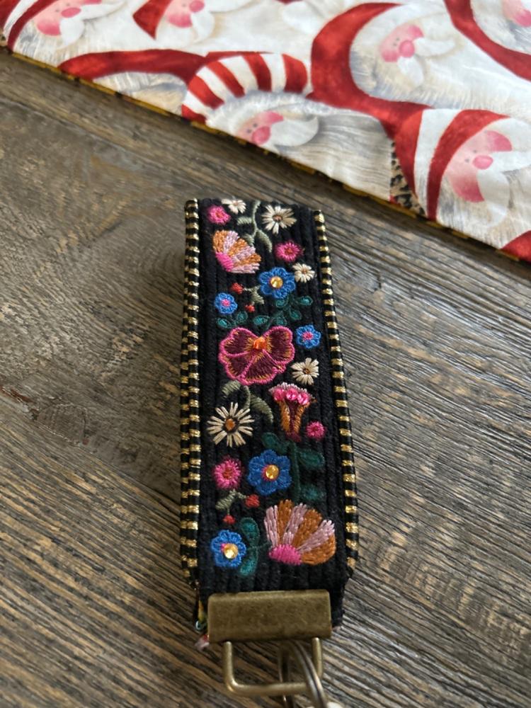 Embroidered Key Chain - Black - Customer Photo From Becky Bowling