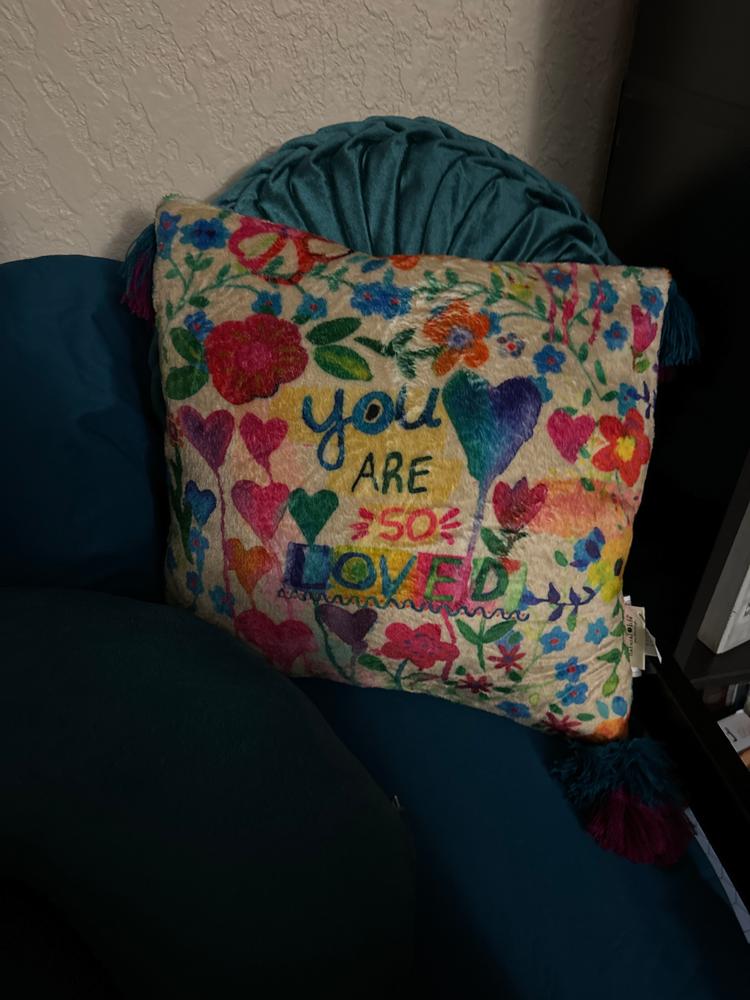 Double-Sided Cozy Throw Pillow - You Are So Loved - Customer Photo From Claudia D