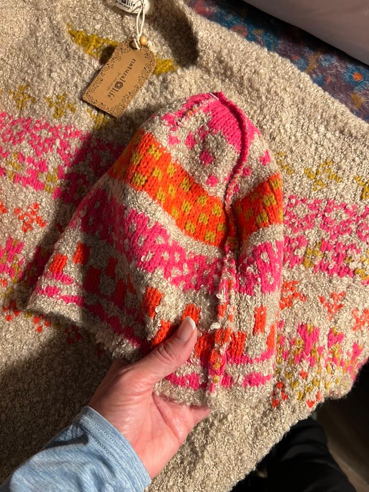 Calla Jacquard Beanie - Pink - Customer Photo From Stacy 