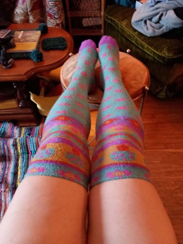 Over-the-Knee Cozy Socks - Mushroom - Customer Photo From Hayley Fassnidge