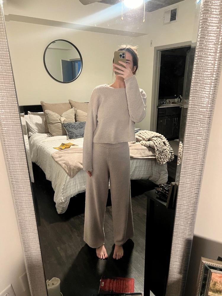 Cozy Up Pant & Sweater Set - Dove Grey - Customer Photo From Michelle Pieffer
