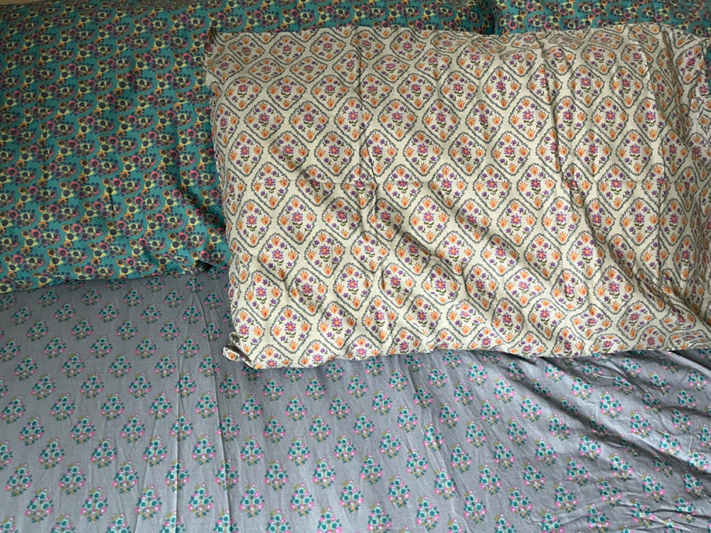 Mix & Match Soft Cotton Pillowcase, Single - Blue Lula - Customer Photo From Joanne McCobb