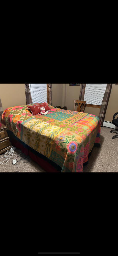 Cotton Matty Fringe Bedspread - Coral - Customer Photo From Dwight Barefoot