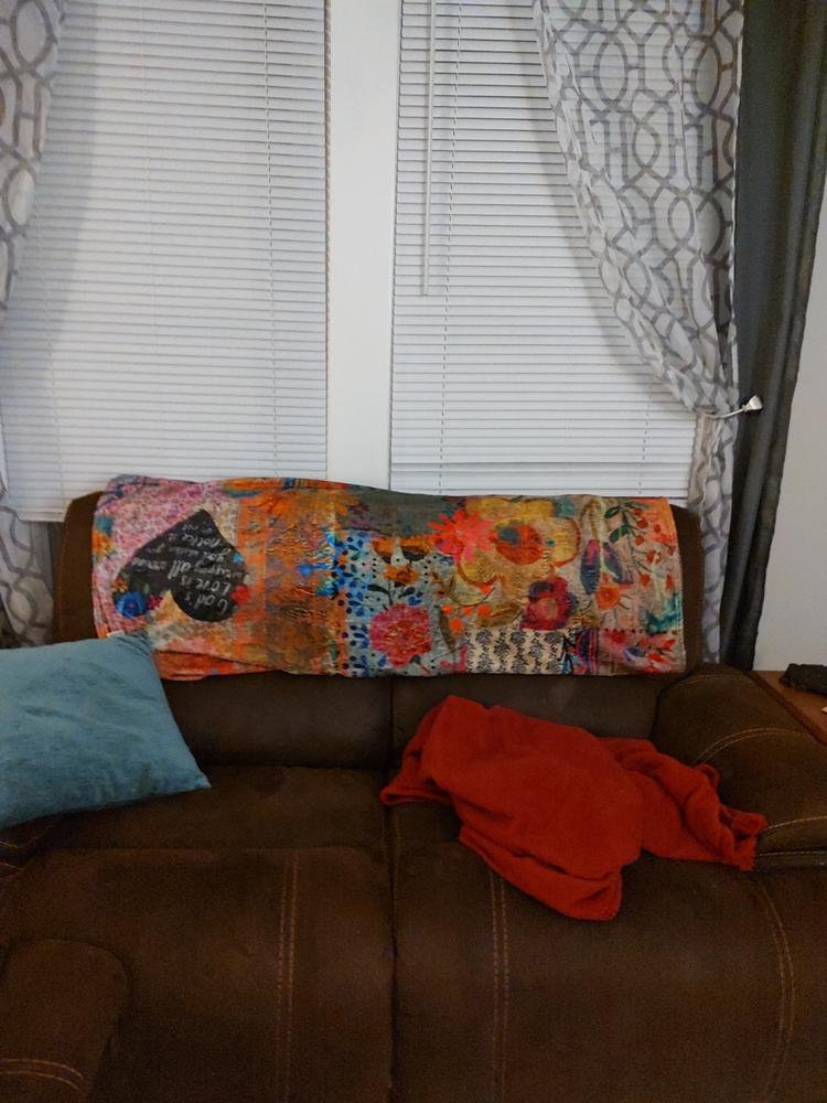 Cotton Tufted Embroidered Duvet Cover - Floral Garden - Customer Photo From Gretchen Branch