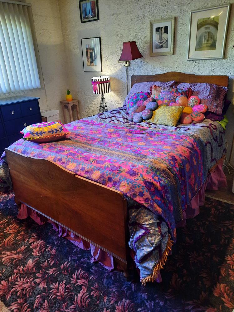 Boho Tufted Reversible Bed Cover - Daisy - Customer Photo From Debra