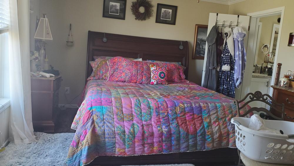 Bungalow Reversible Quilt - Good Vibes - Customer Photo From Audrey