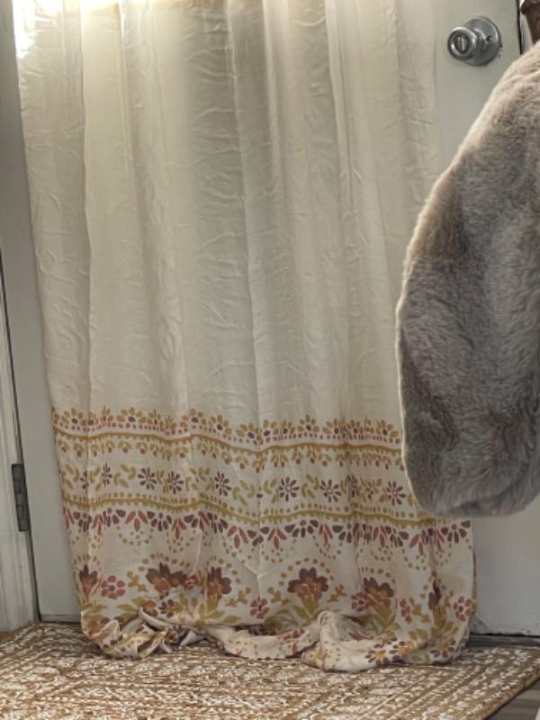 Printed Curtain Panel - Tan - Customer Photo From Emily Gregoire