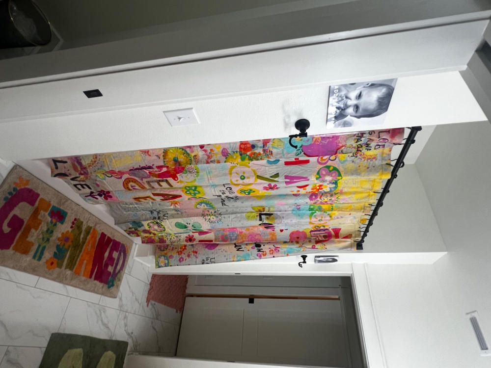 Boho Shower Curtain - Life Is A Canvas - Customer Photo From Marissa Gilbert