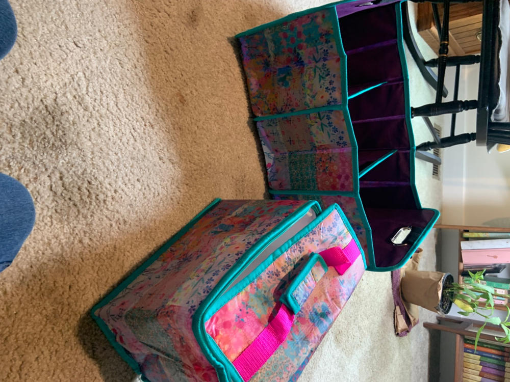 Car Trunk Organizer - Watercolor Patchwork - Customer Photo From Carole Mewhort