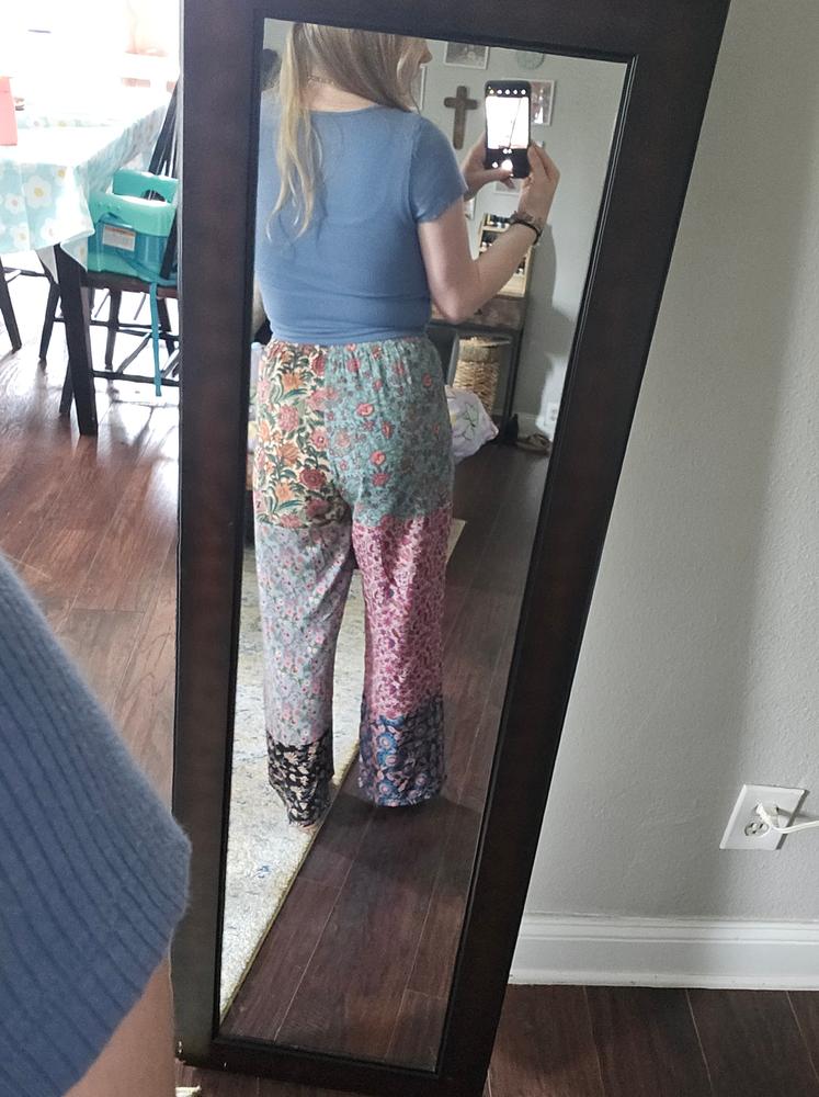 Mimi Wide Leg Pant - Floral Mix - Customer Photo From Emily