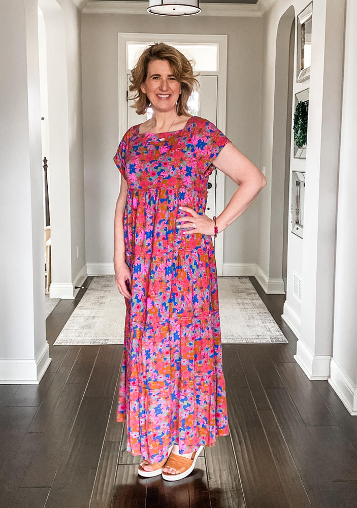 Berkley Maxi Dress - Rust Orchid Pink - Customer Photo From Cindy Dilworth