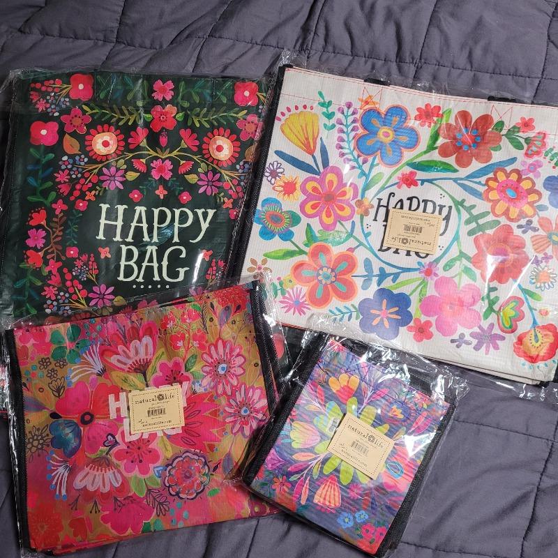 Medium Happy Bag, Set of 3 - Olive Floral - Customer Photo From Melissa Winslow-Tongue
