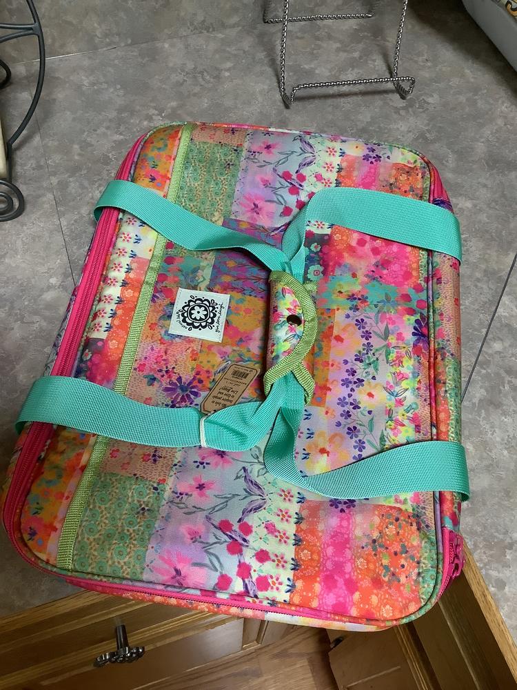 Casserole Cozy - Pink Watercolor Patchwork - Customer Photo From Steph