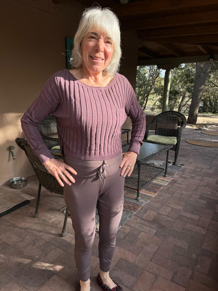 Patti Layering Sweater - Purple - Customer Photo From Gail Walker