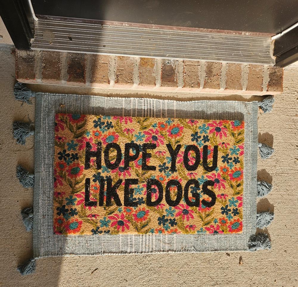 Bungalow Doormat - Like Dogs Cream - Customer Photo From Kayla Stump